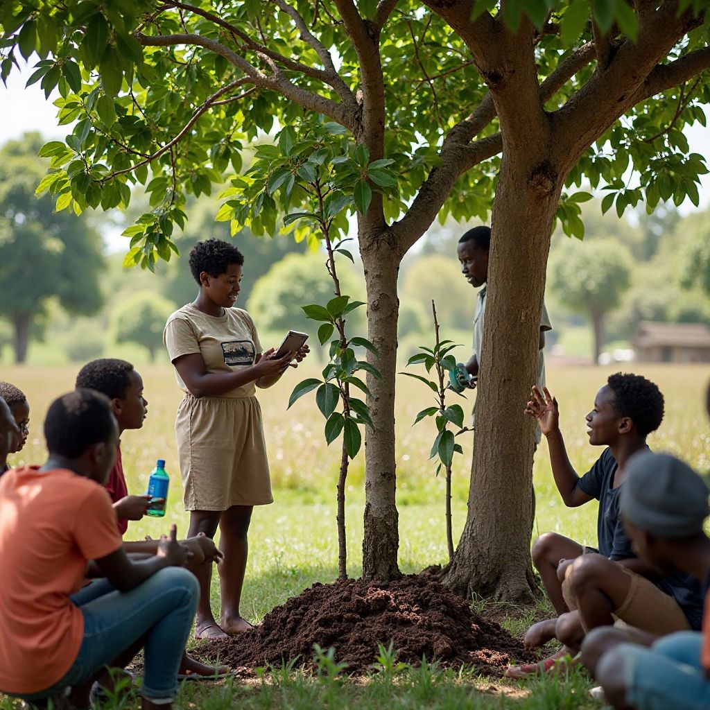 Idanileko agbegbe agbegbe lori awọn ilana gbingbin igi